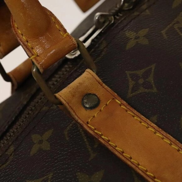 LOUIS VUITTON Monogram Keepall 55 Boston Bag M41424 LV Auth 132555 - Picture 11 of 16